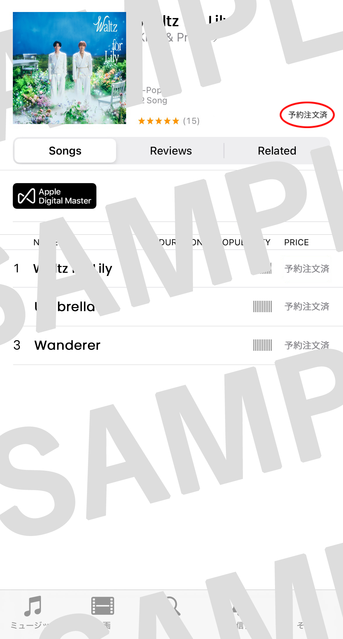 プレオーダースクリーンショットサンプル